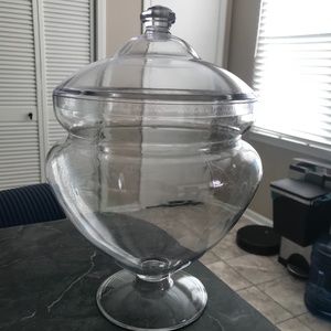 Large apothecary jar with lid